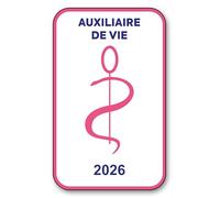 SIGNAL SAFETY Autocollant Sticker - Vignette Caducée 2026 pour Pare Brise en Vitrophanie - V6 Auxiliaire de Vie
