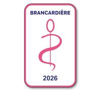 SIGNAL SAFETY Autocollant Sticker - Vignette Caducée 2026 pour Pare Brise en Vitrophanie - V6 Brancardière