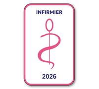 SIGNAL SAFETY Autocollant Sticker - Vignette Caducée 2026 pour Pare Brise en Vitrophanie - V6 Infirmier