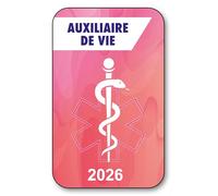 SIGNAL SAFETY Autocollant Sticker - Vignette Caducée 2026 pour Pare Brise en Vitrophanie - V7 Auxiliaire de Vie