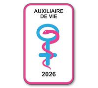 SIGNAL SAFETY Autocollant Sticker - Vignette Caducée 2026 pour Pare Brise en Vitrophanie - V9 Auxiliaire de Vie