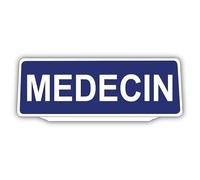 SIGNAL SAFETY Clip Plaque Pare-Soleil Medecin Rétro-Réfléchissant Bleu