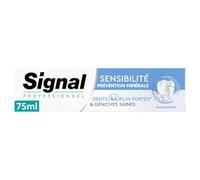 SIGNAL - Soin Anti-Sensibilité Minéral pour des Dents Blanches et Protégées, Tube 75mL - lot de 3 - Vendu par Lot