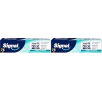 Signal White Now - Dentifrice 3 en 1- Fresh Kiss - Sensation de Fraîcheur Intense et Blancheur Longue Durée Anti-tache - 96 pourcent d'ingrédients d'origine naturelle - 75ml (Lot de 2)