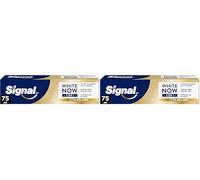 Signal White Now - Dentifrice 3 en 1 - Hello Glow - Sourire éclatant - Blancheur Longue Durée Anti-Tache - Action Micellaire Nettoyante - 96 d'ingrédients d'origine naturelle - 75ml (Lot de 2)