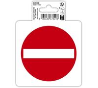 Exacompta Panneau PVC adhésif Sens interdit antidérapant 10 cm Rouge