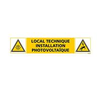 Signalétique.biz France - Étiquette Local Technique Installation Photovoltaïque. (C1261). Signalisation Photovoltaïque -