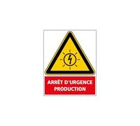 Signalétique.biz France - ETIQUETTE PHOTOVOLTAIQUE ARRET D'URGENCE (C1298). Signalisation Photovoltaïque -