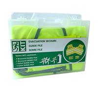 Signalétique.biz France Kit d'évacuation avec mallette et vis de fixation. Gilet et brassard Guide-file, serre-file. Valise avec fixation murale. Kit gilets et brassards -