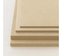 Signalétique.biz France - Panneau bois mdf 30x30 cm (300x300 mm) - Épaisseur 6 mm - Planche de bois, plaque pour bricolage, déco, maquette, DIY