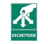 Signaletique.biz France Panneau de Recyclage pour Dechetterie en Aluminium 2 mm 300 x 420 mm