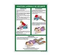 Signalétique.biz France, Panneau Gestes De Premiers Secours Position Latérale De Securité, PVC rigide 1,5 mm, Dimensions 21 x 30 cm (210 x 300 mm), Protection anti UV