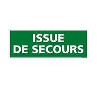 Signaletique.biz France Panneau Issue de Secours Adhesif 980 x 350 mm
