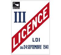 Signalétique.biz France - Panneau Licence III - Personnalisable avec Logo de Votre Région - Région Bretagne - 150 x 200 mm -Aluminium 2 mm - Protection Anti UV