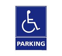 Signaletique.biz France Panneau Parking PMR Signalisation 300 x 420 mm