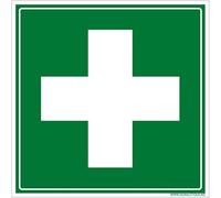 Signaletique.biz France Panneau Premiers Secours 350 x 350 mm Signalisation Evacuation et Secours Aluminium 2 mm