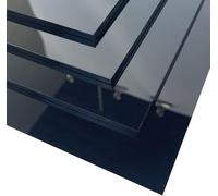 Signalétique.biz France Plaque de plexiglass noir - Épaisseur 2 ou 4 mm - Plexi PMMA XT Noir - 50 x 100 cm (500 x 1000 mm) - 4 mm