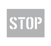 Signaletique.biz France Pochoir Stop en PVC Expanse 5mm pour Marquage au Sol 1200 x 800 mm