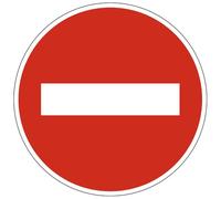 Signalétique.biz France - Signalétique.biz France - Panneau Interdiction Sens interdit à tout véhicule B1 Signalisation Ronde BRETAGNE Panneau Securite Routiere - 650 mm