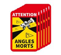 Signalétique.biz France - Sticker Attention angles morts pelle