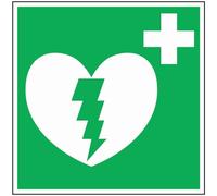 Signalétique défibrillateur - Carré rigide NOVAP