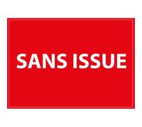 Signalétique d'information - Pictogramme Sans Issue - Blanc/rouge - 210 x 150 mm - PVC 2 mm