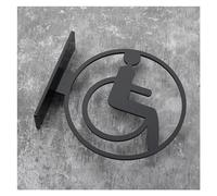 SignaléTique Wc Signalisation De Salle Bain For Hommes Et Femmes, Plaque Toilettes, Hôtel, WC, Latérale, Rappel Publiques(4)