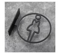 SignaléTique Wc Signalisation De Salle Bain For Hommes Et Femmes, Plaque Toilettes, Hôtel, WC, Latérale, Rappel Publiques(3)