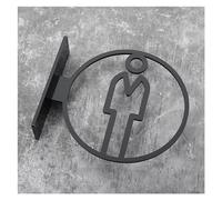 SignaléTique Wc Signalisation De Salle Bain For Hommes Et Femmes, Plaque Toilettes, Hôtel, WC, Latérale, Rappel Publiques(2)