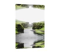 Signalisation à motif rivières multicolores, décoration murale intérieure et extérieure, adaptée pour les fêtes, les chambres et les porches.