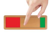 Signalisation coulissante - Panneau de porte vacante occupée de 3,94 x 1,57 pouces, panneau en acrylique anti-rayures coulissant, paneau de réunion de bureau occupé en cours | pour la maison, les toi