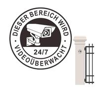 Signalisation de caméra de propriété, Signalisation de caméra de sécurité extérieure, Panneaux de caméra de sécurité en plein air, Étiquettes d'observation imperméables Autocollants pour siste