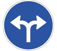 Signalisation de chantier uniques directions et sens autorisés (gauche et droite) en acier galvanisé. SEKURECO