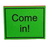 Signalisation de Salle de conférence - Indicateur de Bureau Acrylique à 3 Panneaux, Panneau Triangulaire indépendant, de Communication réversible au Travail, Double Stamp