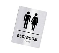 Signalisation de toilettes hommes et femmes panneaux de salle de bain WCs Guide des toilettes publiques Hôtel à gauche et à droite en acrylique toilettes invites