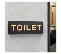 Signalisation des toilettes for hommes et femmes, panneaux de salle de bains, WC, Guide des toilettes publiques, hôtel à gauche et à droite, panneau d'invite en acrylique for toilettes(1,24x8cm)