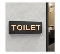 Signalisation des toilettes, panneaux de salle bains for hommes et femmes, guide publiques l'hôtel à gauche droite, panneau d'invite en acrylique (couleur: G, taille: 24x8cm)