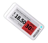 Signalisation numérique d'entreprise - ABS étanche 8,9 x 4 x 1,2 cm, affichage numérique, économie d'énergie, panneau d'affichage magnétique, panneau de message intelligent pour campagnes de magasins