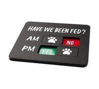 Signalisation Pour L'alimentation Des Animaux De Compagnie - Programme De Prévention De La Suralimentation De 20 Cm AM PM, Tableau Magnétique Pour Réfrigérateur | Localisateur De Nourriture Pour Chien