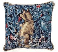 Signare Art Coloré Taie d'oreiller 45x45cm de Tapisserie pour Canapé Lit Chaise Siège Salon - William Morris/The Fox CCOV-Art-Morris-6