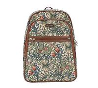 Signare BKPK-GLILY Sac à dos avec poche avant Motif lys doré William Morris