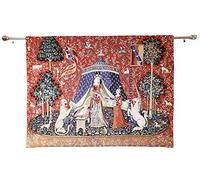 Signare Décoration murale de tapisserie - Dame avec Licorne - A Mon Seul Desir - 138cm x 116cm