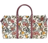 Signare Grand sac de sport William Morris avec toile de fond grenade et citron, sac de voyage spacieux pour femme (grenade et citron)