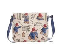 Signare Paddington Bear Sac à bandoulière pour femme | Design compact avec poche coulissante et poche zippée pour le rangement | Illustrations emblématiques de 1958 par Peggy Fortnum 25 cm (W), beige,