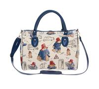 Signare Paddington Bear Sac de voyage tapisserie - 38 cm (L) x 27 cm (H) x 20 cm (P), Bleu/rouge/blanc, 38cm (W) x 27cm (H) x 20cm (D)