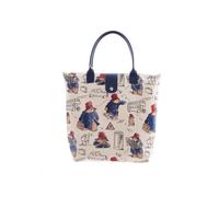 Signare Paddington Bear Sac fourre-tout pliable Motif transport londonien avec poignées bleu marine, Ours Paddington, One Size