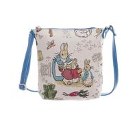 Signare Petit sac à bandoulière avec motif Peter Rabbit et Flopsy, serpillère et queue de coton, Peter Rabbit, Small