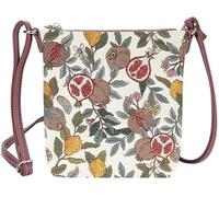 Signare Petit sac à bandoulière en tapisserie pour femme (grenade et citron) SLING-