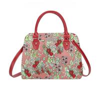 Signare Sac à bandoulière avec poignée supérieure en tapisserie (Fraise sauvage)