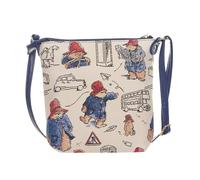 Signare Sac à bandoulière Paddington Bear Tapisserie | 19 cm (l) x 19 cm (H) x 6,5 cm (P) | Compartiment principal zippé et poche intérieure | Bandoulière ou épaule | Tissu respectueux de